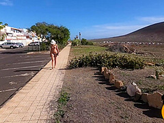 Risky Naked Walk Down The Street. Public Nudity Miaamahl