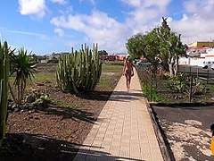 Risky Naked Walk Down The Street. Public Nudity Miaamahl