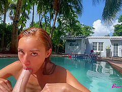 Brandi Braids In Sucks And Fucks Her Miamibeach Poolboy