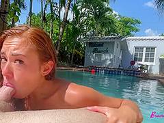 Brandi Braids In Sucks And Fucks Her Miamibeach Poolboy