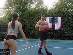 Abella Danger - Gets Insatiable On Court Actio