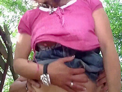 Mature Blonde Woman Is Having Casual Sex In The Nature And