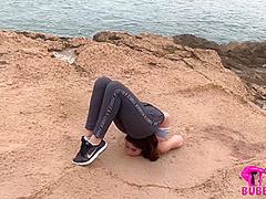 Contortionist Bends Outdoor At The Lake - Watch4Fetish