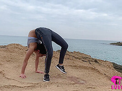 Contortionist Bends Outdoor At The Lake - Watch4Fetish
