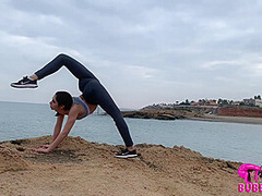 Contortionist Bends Outdoor At The Lake - Watch4Fetish