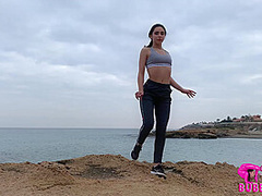 Contortionist Bends Outdoor At The Lake - Watch4Fetish