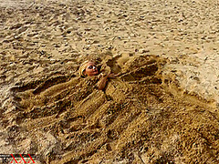 Flexible Games In The Sand - Watch4Fetish