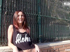 Alternative Girl Takes On The Biggest Cock In Public With Chica S And Lullu Gun