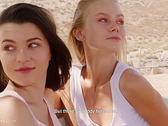 Two Beautiful Girlfriends And Having Hot And Romantic Sex Outdoors With Hayli Sanders