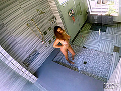 StepBro Peeps Stepsis’ Big Tits In Shower - SpyFam