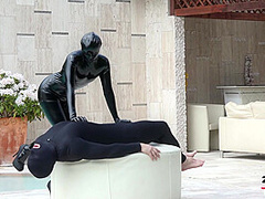 Pool Duo Black Fetish Fun - Watch4Fetish