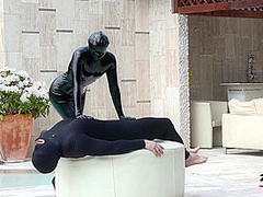 Pool Duo Black Fetish Fun - Watch4Fetish