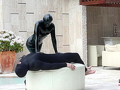 Pool Duo Black Fetish Fun - Watch4Fetish