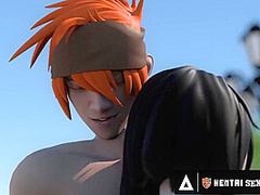 HENTAI SEX UNIVERSITY - Hentai Students Fuck In Public and Lesbian Scissor In Private Locker Room!