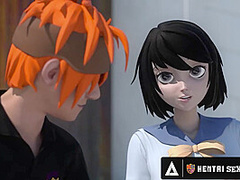 HENTAI SEX UNIVERSITY - Hentai Students Fuck In Public and Lesbian Scissor In Private Locker Room!