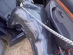 Dog Slut Orgasm, Celeste Receives Dog Training Outdoors