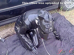 Dog Slut Orgasm, Celeste Receives Dog Training Outdoors