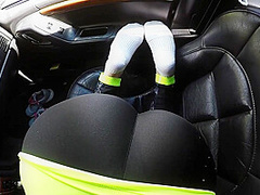 Her Leggings Lead To A Blowjob In The Woods After A Run I Cum On Her Stuck Butt