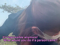 『素人女子大生野外sex』お昼の公園で散歩お花見しながら種付け中出し野外sex！彼女調教/素人カップル/歳の差/美少女/スタイル抜群/色白美乳/リアルハメ撮り/english Subtitles