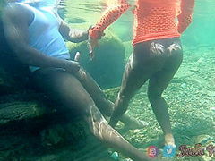 My Stepmom Sent Me To School But I Went To The River To Fuck My Boyfriend Instead / Risky Public Sex