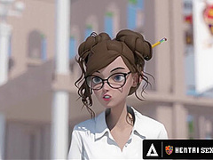 HENTAI SEX UNIVERSITY - Big Titty Hentai Schoolgirls Enjoy HARD ROUGH PUBLIC SEX COMPETITIONS!