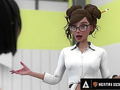 HENTAI SEX UNIVERSITY - Big Titty Hentai Schoolgirls Enjoy HARD ROUGH PUBLIC SEX COMPETITIONS!