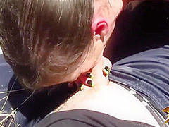 Blowjob On Side Of Mountain! - Outdoor Public Bj