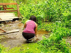 Step Sister Teases Me With Big Ass And Strips In The Wild Forest - Vlog # 7