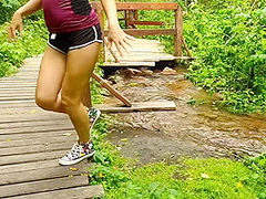 Step Sister Teases Me With Big Ass And Strips In The Wild Forest - Vlog # 7