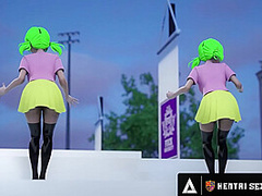 HENTAI SEX UNIVERSITY - Hentai Babes Suck Dick In PUBLIC And An INSANE CUM EXPLOSION CREAMPIE!