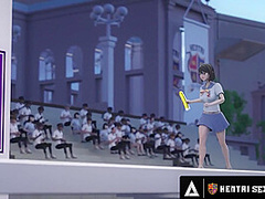 HENTAI SEX UNIVERSITY - Hentai Babes Suck Dick In PUBLIC And An INSANE CUM EXPLOSION CREAMPIE!