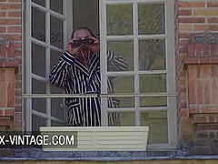 Alyson Ray - Outdoor Threesome With Busty Brunette