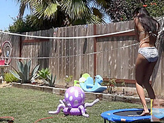 Athena And Dr. Grey Smoking With Bikini Thug Having Sharing During Covid