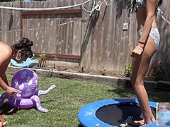 Athena And Dr. Grey Smoking With Bikini Thug Having Sharing During Covid