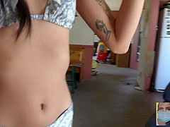 Athena And Dr. Grey Smoking With Bikini Thug Having Sharing During Covid