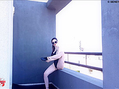 Gymnast Does Flexible Poses Outdoor - Watch4Fetish