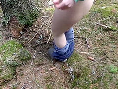 Hiking Adventures Flashing Naked Body And Getting Fucked In Public Park With Cumshot On The Face Pov