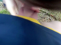 Hiking Adventures Flashing Naked Body And Getting Fucked In Public Park With Cumshot On The Face Pov