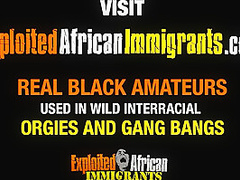 White Bush Master Dominating African in Outdoor Public Fuck