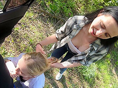 Girlfriend Lost At Rock-paper-scissors And Had To Suck Fellow Traveler - Epic Facial - Pov