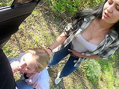 Girlfriend Lost At Rock-paper-scissors And Had To Suck Fellow Traveler - Epic Facial - Pov