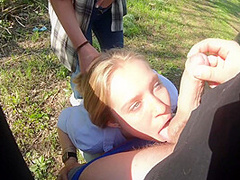 Girlfriend Lost At Rock-paper-scissors And Had To Suck Fellow Traveler - Epic Facial - Pov