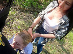 Girlfriend Lost At Rock-paper-scissors And Had To Suck Fellow Traveler - Epic Facial - Pov