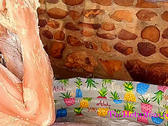 Hot Blonde Hotwife Does Messy Food Fetish Sploshing Sploshing Part 2