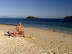 After Fooling Around In The Ocean Nesty Goes To The Bea