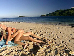 After Fooling Around In The Ocean Nesty Goes To The Bea