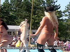 Contestants Shake It Naked On Stage At The Miss Nude