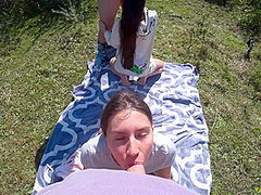 Two Awesome Married Couples Goldteachers And Passionbunny Fuck In The Field (first Foursome)