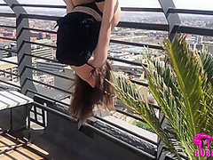 Sexy Contortion Model Stretching Outdoor - Watch4Fetish