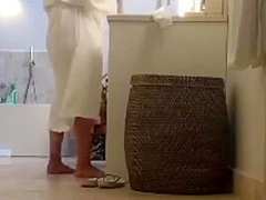 Our Curvy Grandma Spied In The Bathroom